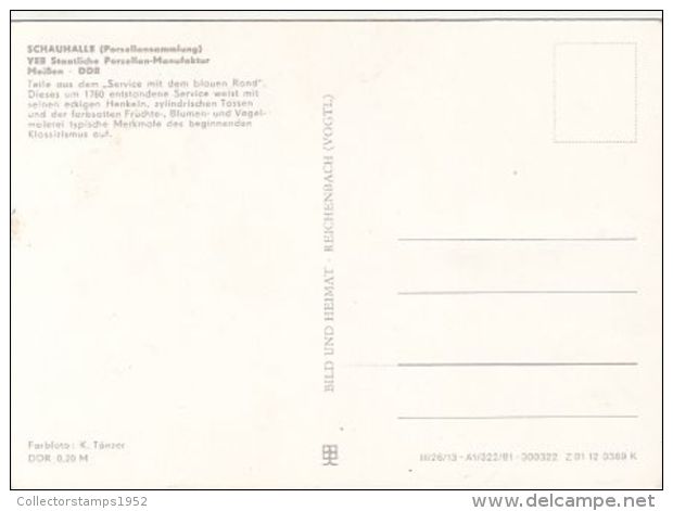 67886- TEA SERVICE, MEISSER PORCELAINE - Cartoline Porcellana