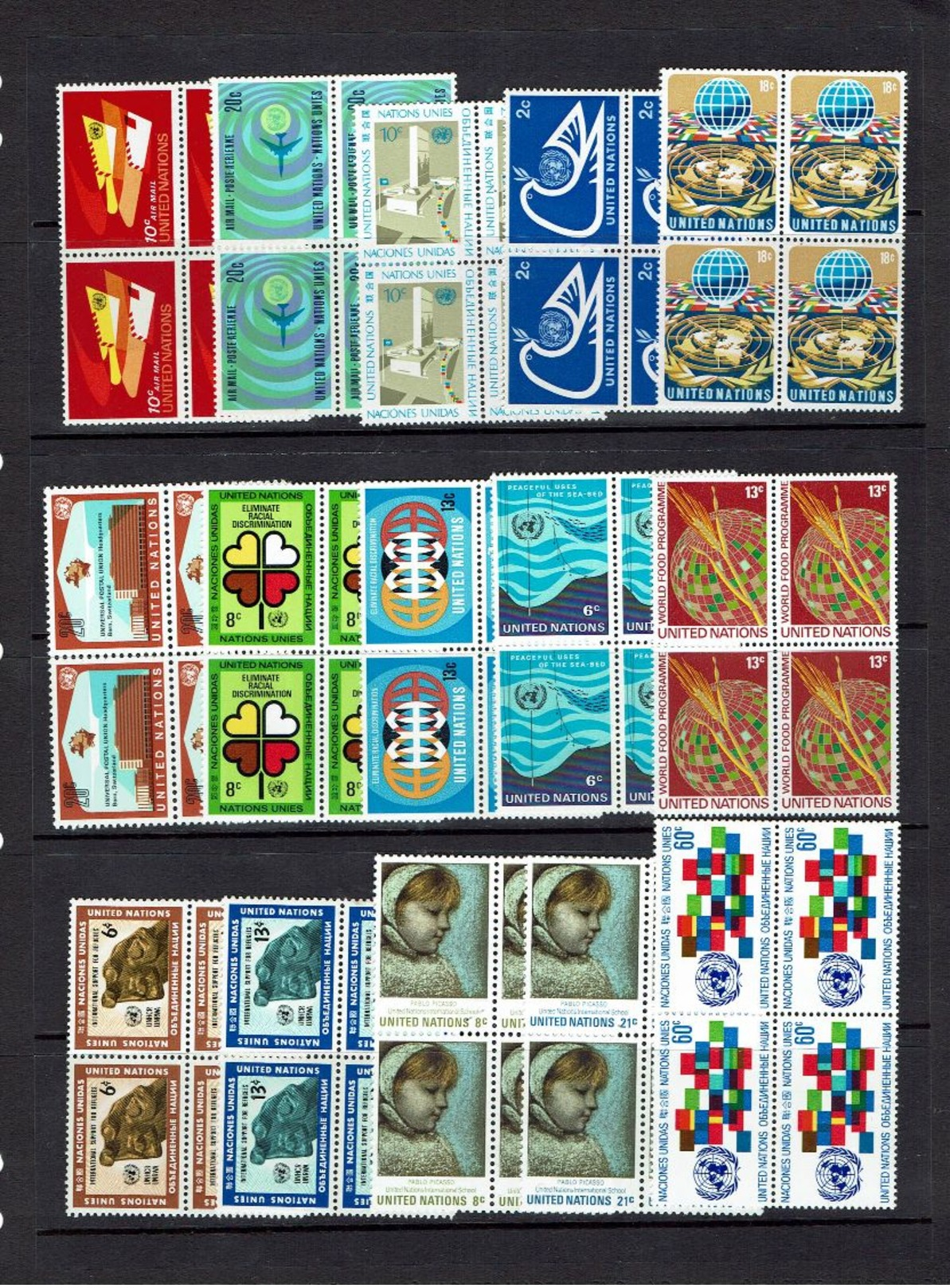 UNITED NATIONS NY...blocks Of Four...MNH - Lots & Kiloware (mixtures) - Max. 999 Stamps