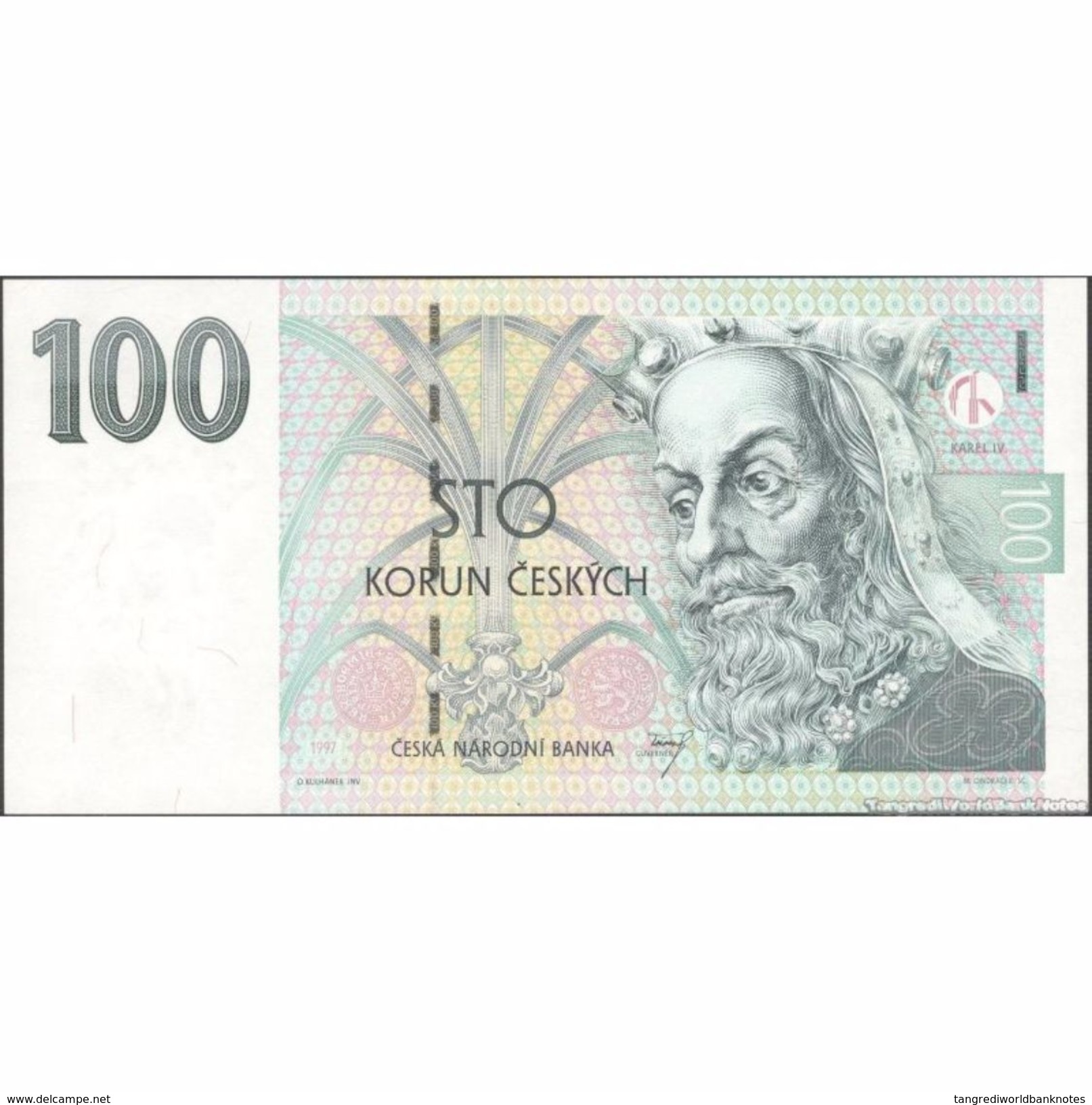 TWN - CZECH REPUBLIC 18a - 100 Korun Ceskych 1997 Series E57 UNC - Repubblica Ceca