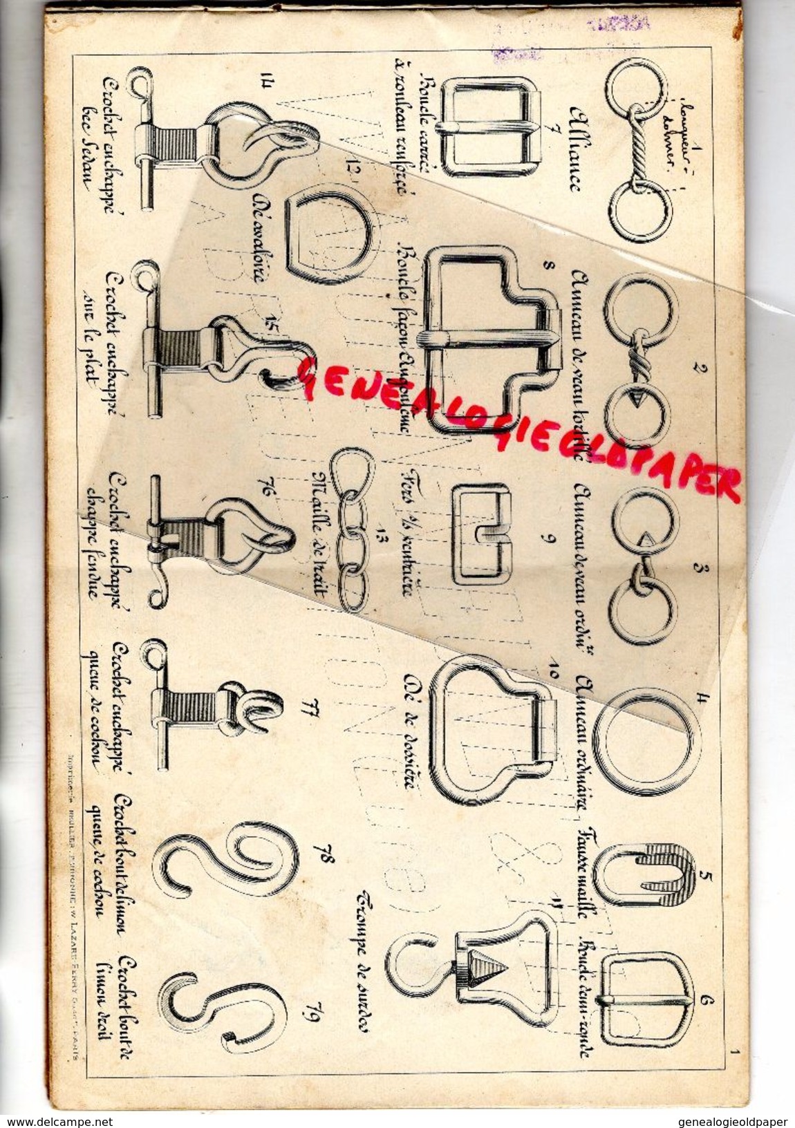 27- BRETEUIL SUR ITON- RARE CATALOGUE VVE AQUILIN NIEUNET &FILS- FABRIQUE QUINCAILLERIE-SELLERIE-CUIVRE-NICKEL-1941 - Old Professions