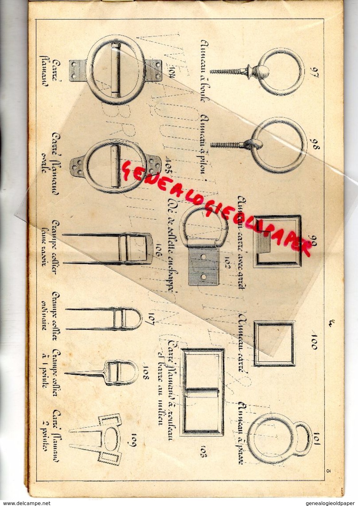 27- BRETEUIL SUR ITON- RARE CATALOGUE VVE AQUILIN NIEUNET &FILS- FABRIQUE QUINCAILLERIE-SELLERIE-CUIVRE-NICKEL-1941 - Old Professions