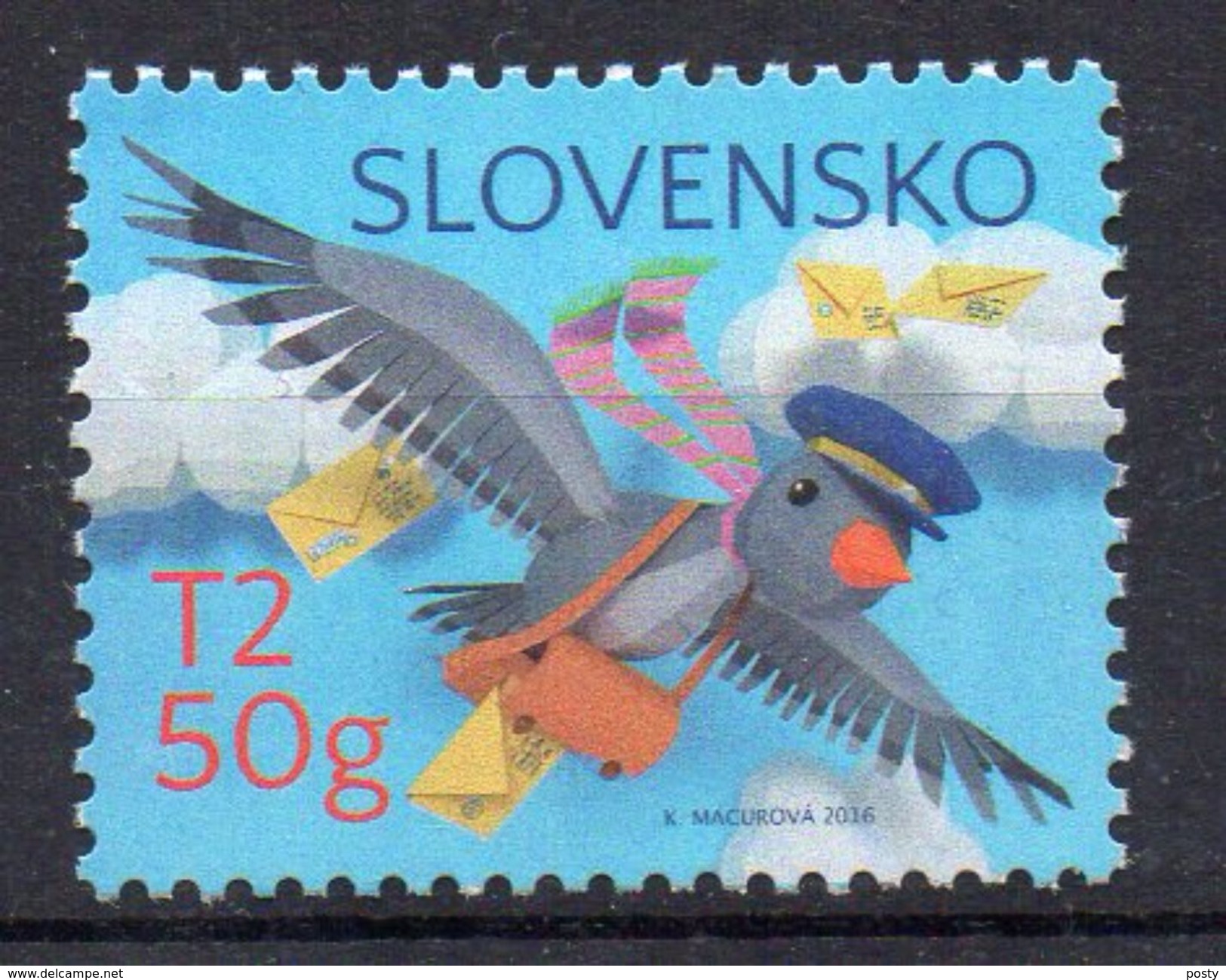 SLOVAQUIE - SLOVAKIA - 2016 - PHILATELIE - PHILATELY - BIRD - OISEAU - FACTEUR - MAIL MAN - - Nuevos