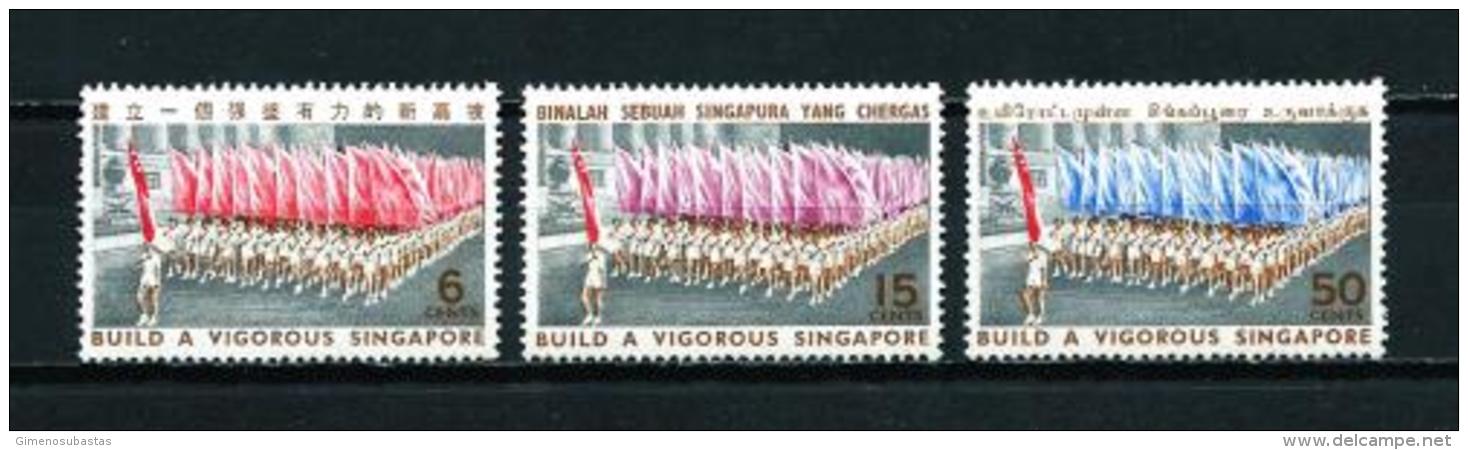 Singapur  N&ordm; Yvert  73/5  En Nuevo - Singapour (1959-...)