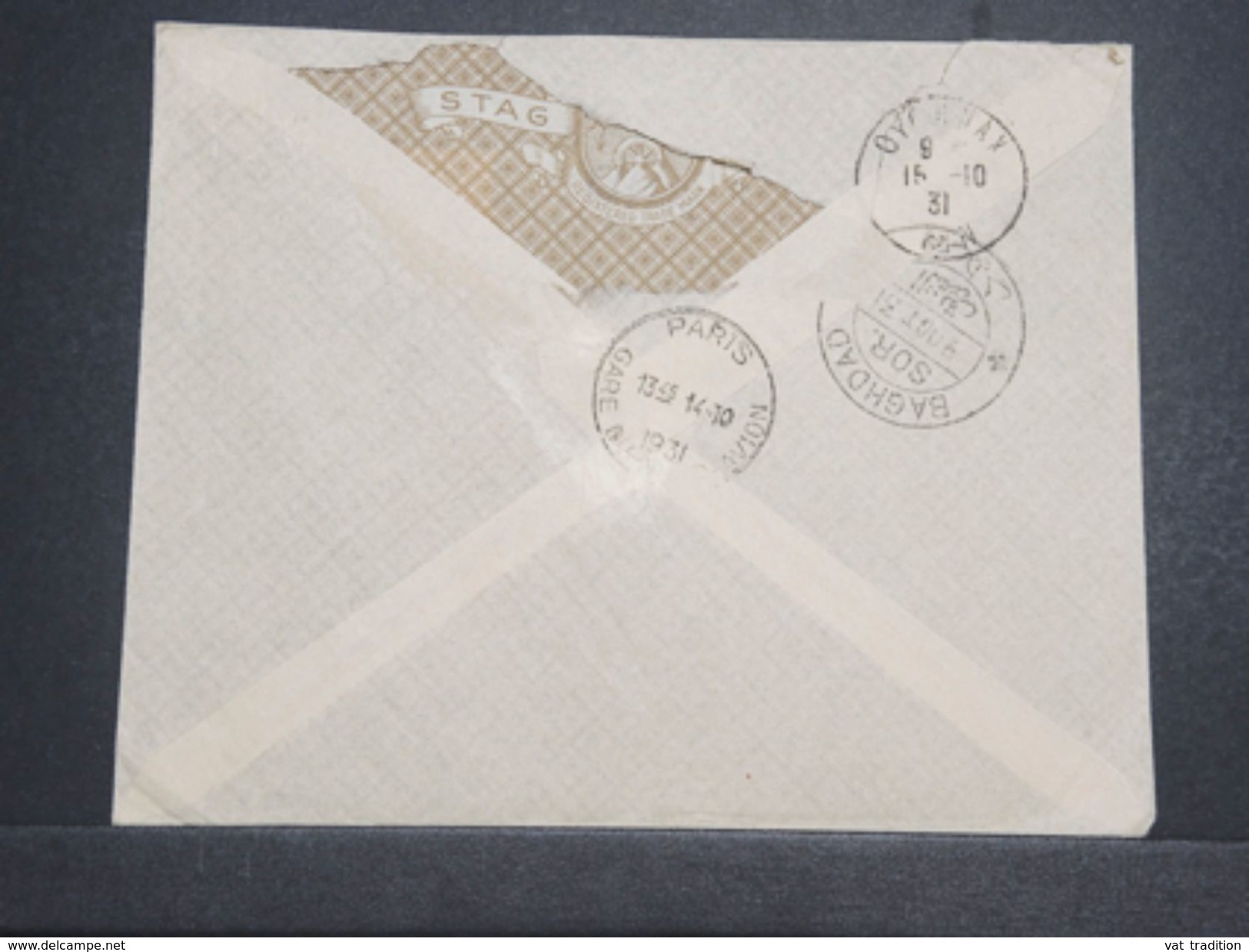 IRAQ - Enveloppe De Baghdad Pour La France En 1931 Par Avion Baghdad / England - L 10340 - Iraq