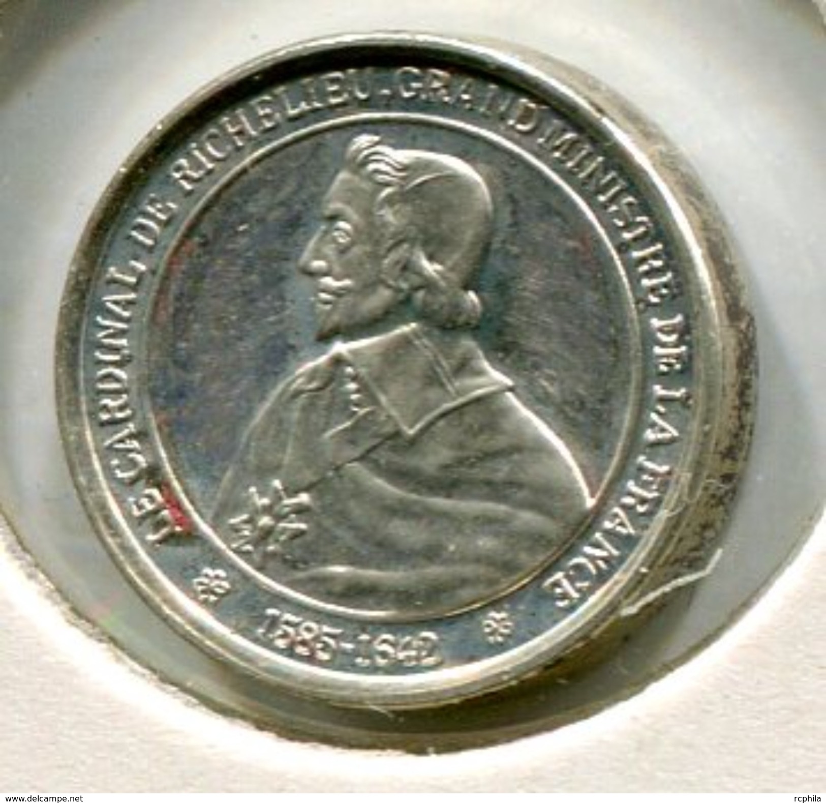 RC 6299 MEDAILLE ARGENT L'HISTOIRE DE FRANCE RICHELIEU - Autres & Non Classés