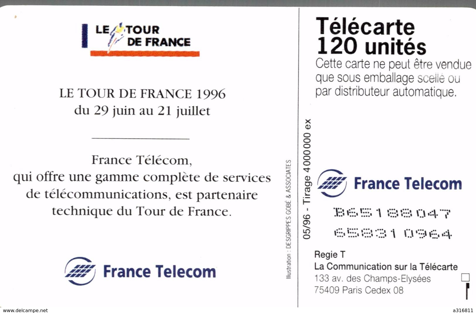 LE TOUR DE FRANCE 96 - 120 Unità