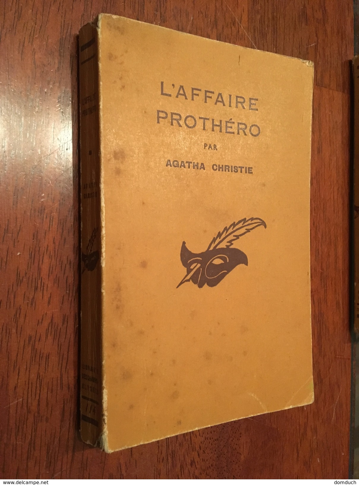 Collection LE MASQUE N° 114   L’AFFAIRE PROTEO   Agatha Christie    Librairie Des Champs Elysées - E.O. 1958 - Le Masque