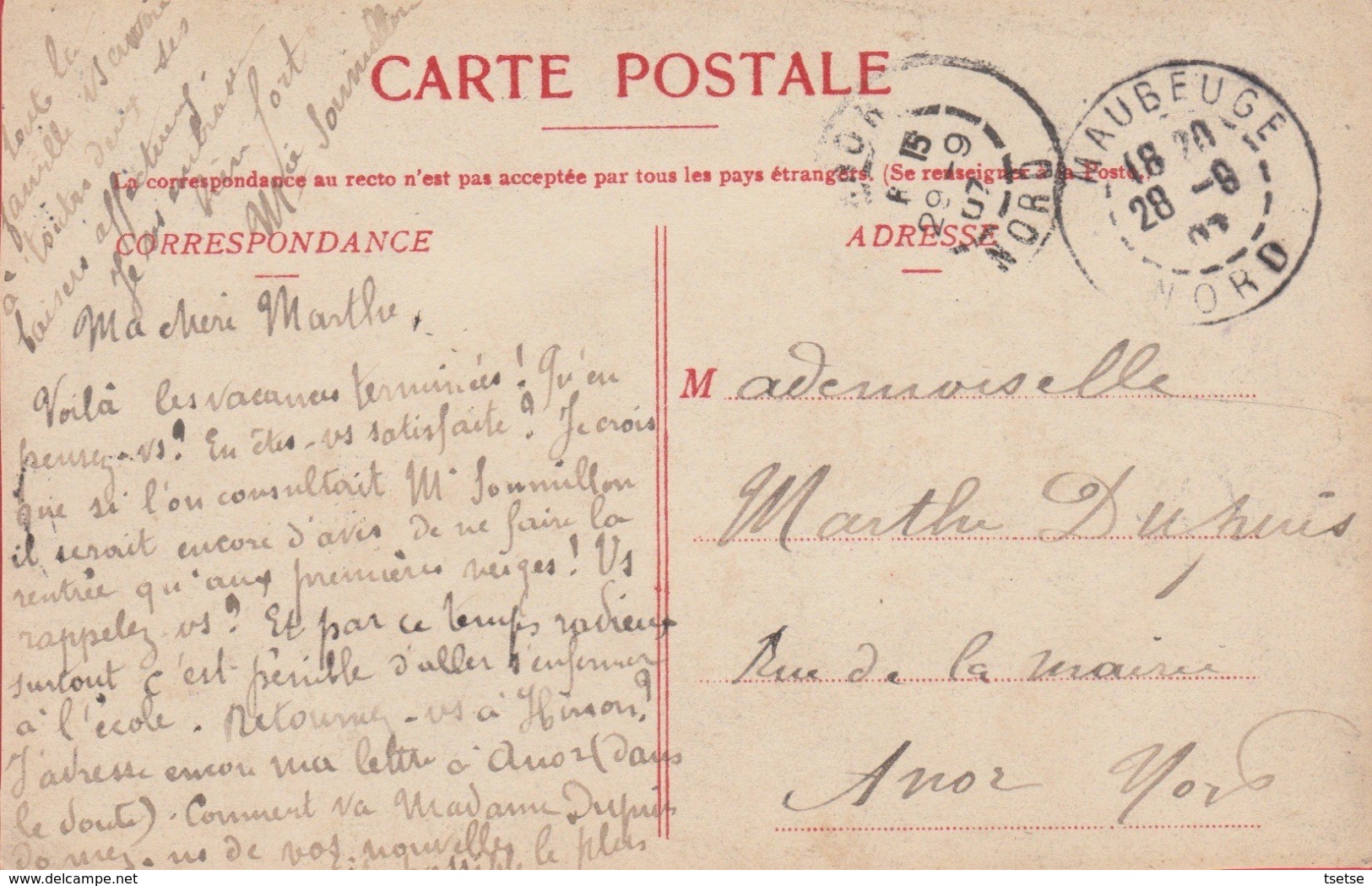 Maubeuge - Vue De La Place Verte - 1907  ( Voir Verso ) - Maubeuge