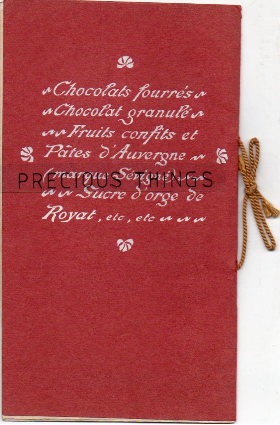 ROYAT  63  PUBLICITE  ART NOUVEAU   CHOCOLAT très rare plaquette PUBLICITAIRE en très bon état DATANT DE 1904  28 pages