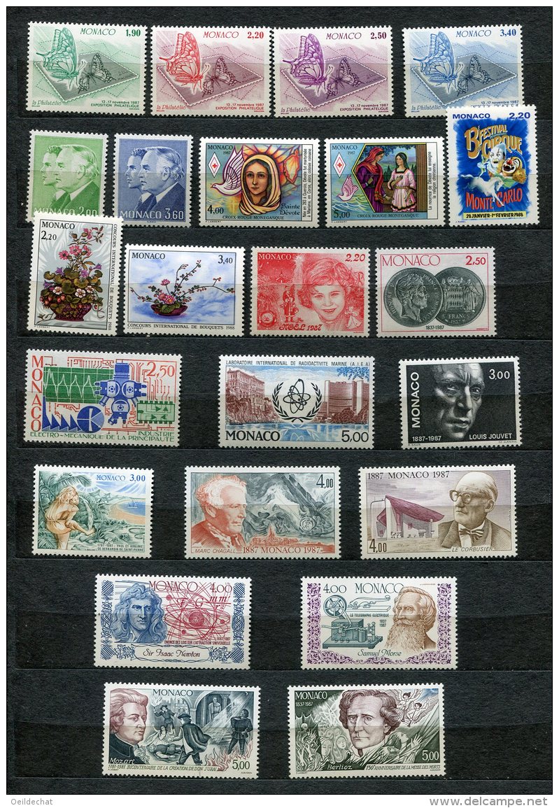 5628   MONACO   Collection**  N° 1585/90, 1594/1610    TTB - Collections, Lots & Series