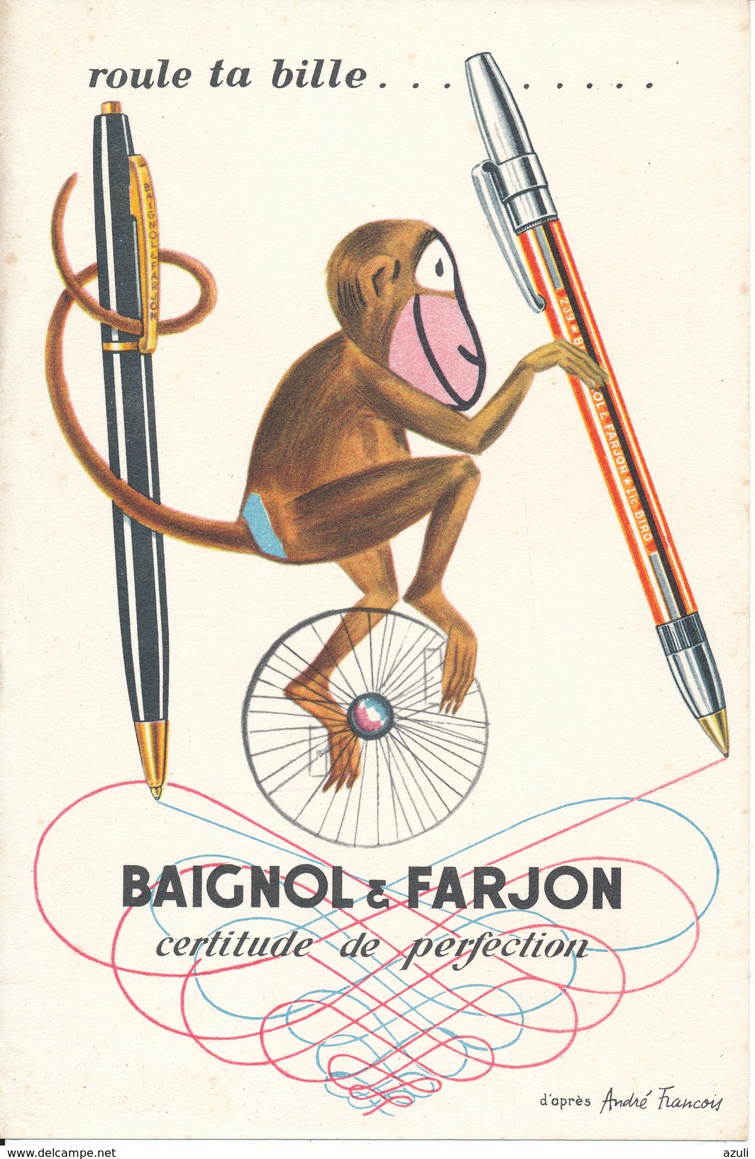 BUVARD - Baignol & Fargon - Roule Ta Bille.... - Papelería