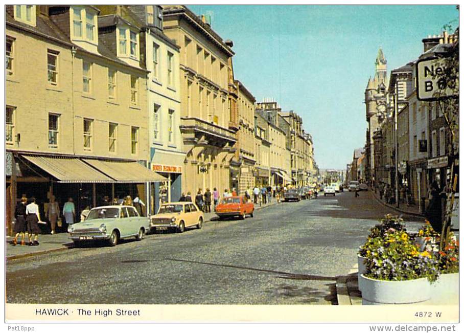 UNITED KINGDOM Ecosse ( Roxburghshire ) HAWICK : The Hight Street - CPSM CPM GF - Roxburghshire