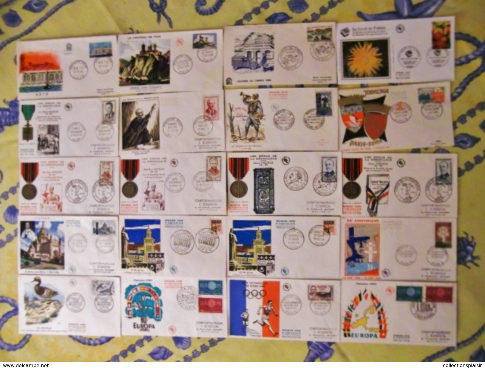 280 FDC DIFFERENTS BELLE COLLECTION