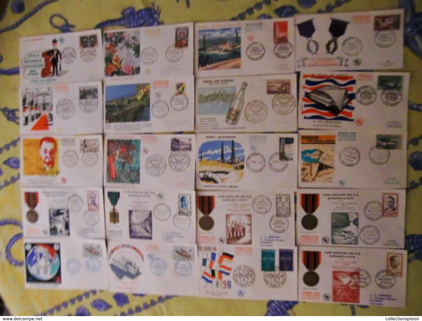 280 FDC DIFFERENTS BELLE COLLECTION