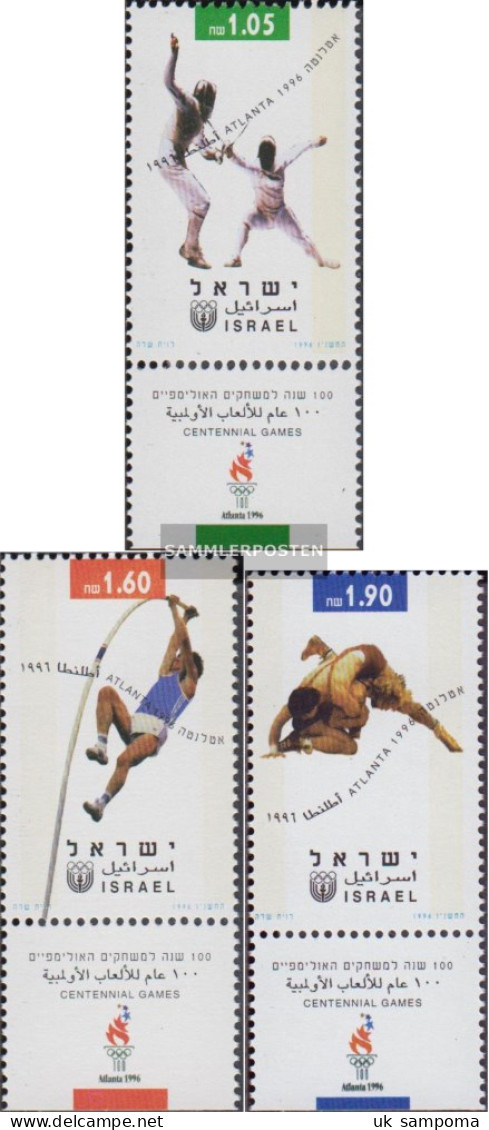 Israel 1397-1399 With Tab (complete Issue) Unmounted Mint / Never Hinged 1996 Olympics Summer - Unused Stamps (with Tabs)