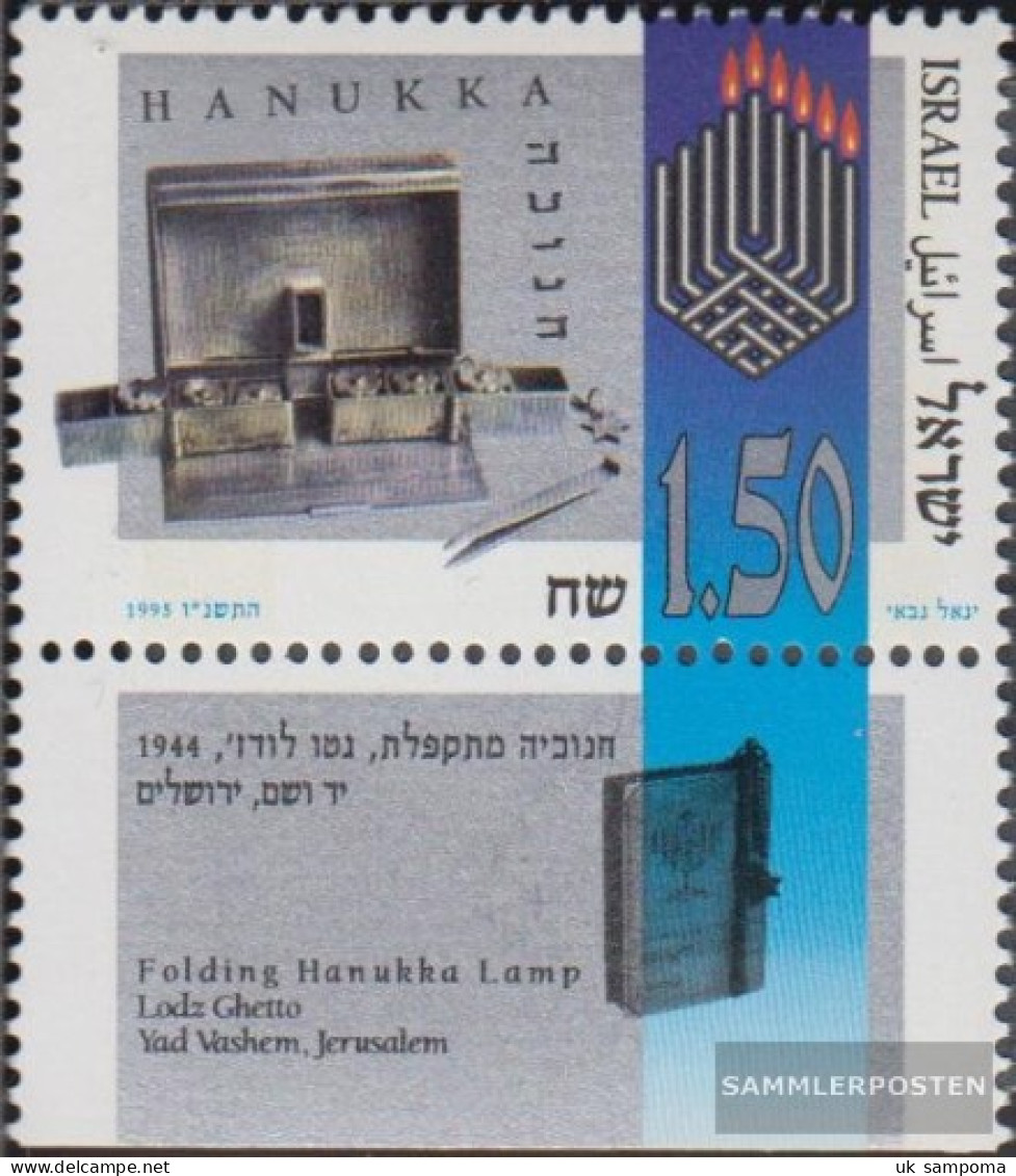 Israel 1350 With Tab (complete Issue) Unmounted Mint / Never Hinged 1995 Chanukka - Unused Stamps (with Tabs)