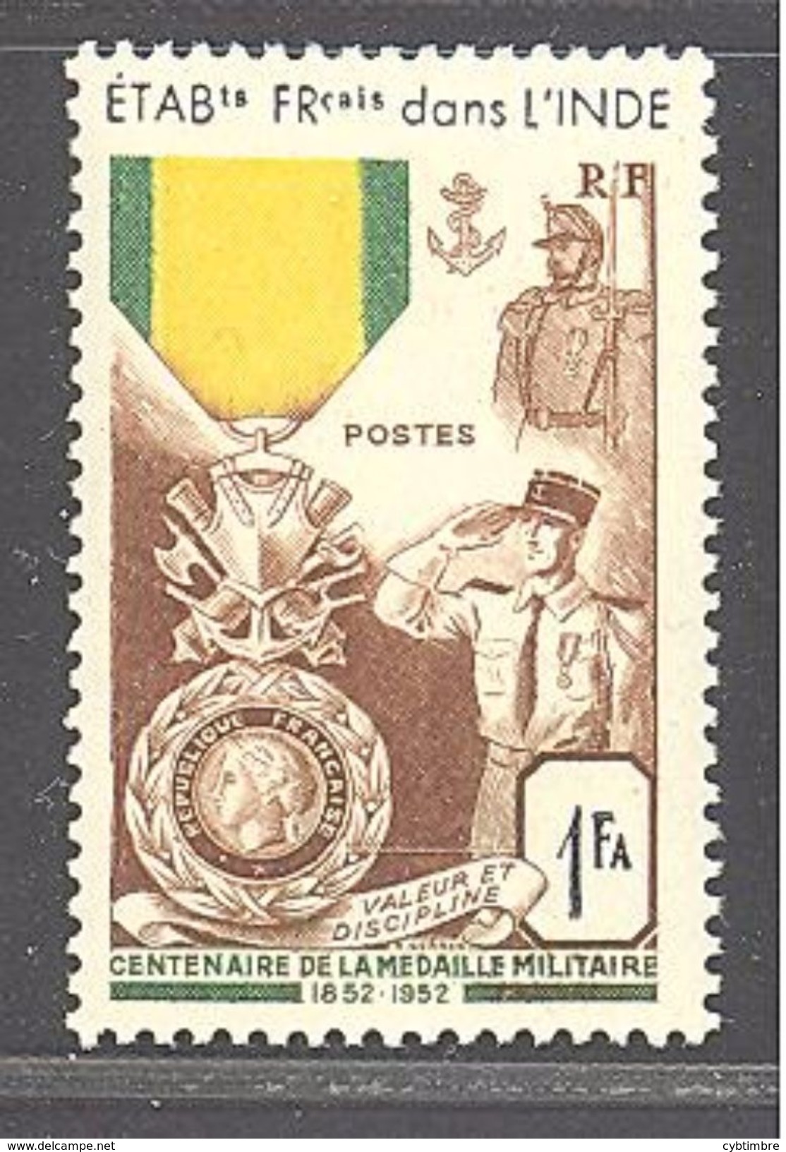 Inde: Yvert N° 258**; MNH; Cote 6.35€ - Unused Stamps