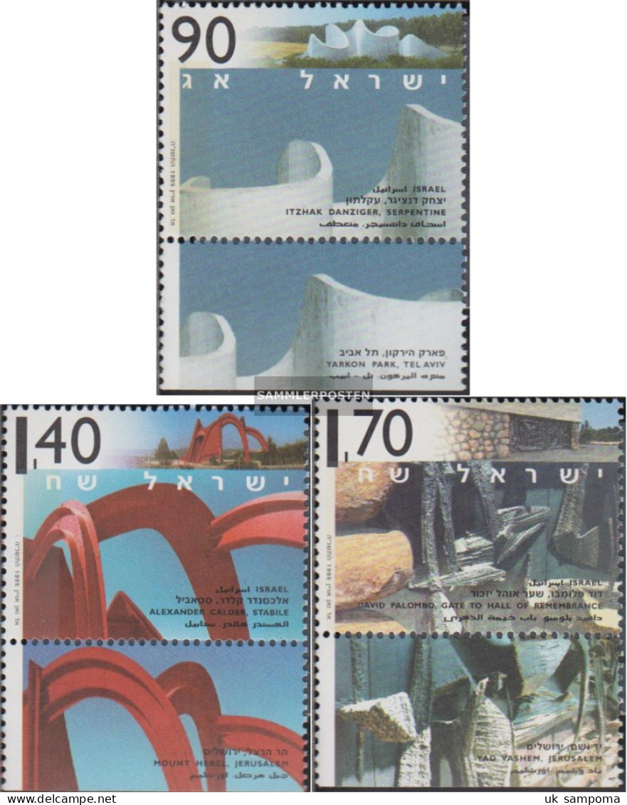 Israel 1321-1323 With Tab (complete Issue) Unmounted Mint / Never Hinged 1995 Monumentalskulpturen - Unused Stamps (with Tabs)