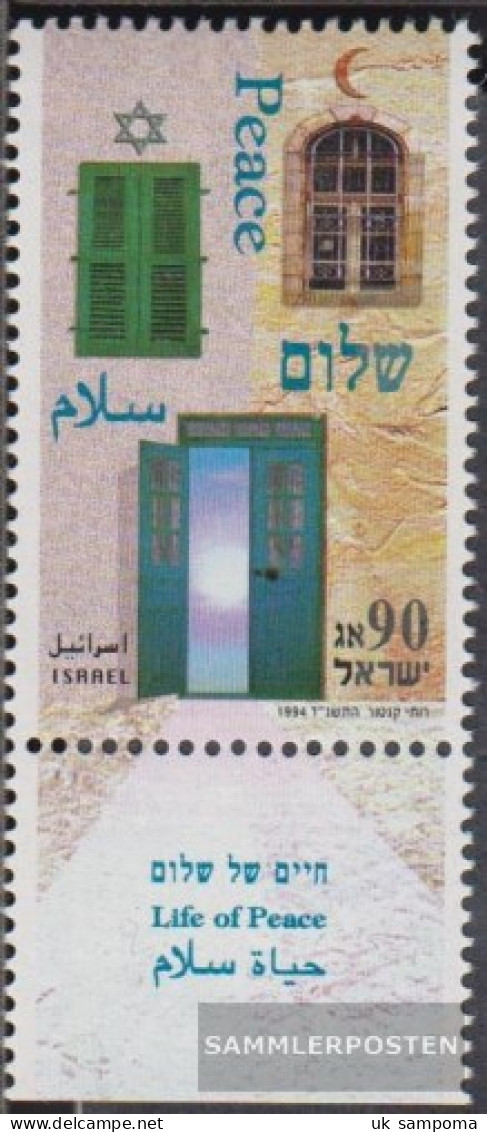 Israel 1309 With Tab (complete Issue) Unmounted Mint / Never Hinged 1994 Friedensprozeß - Unused Stamps (with Tabs)