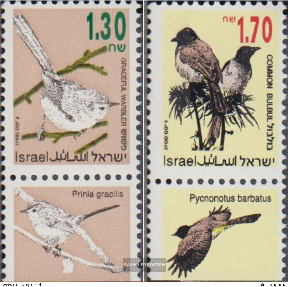 Israel 1280-1281 With Tab (complete Issue) Unmounted Mint / Never Hinged 1993 Songbird - Unused Stamps (with Tabs)