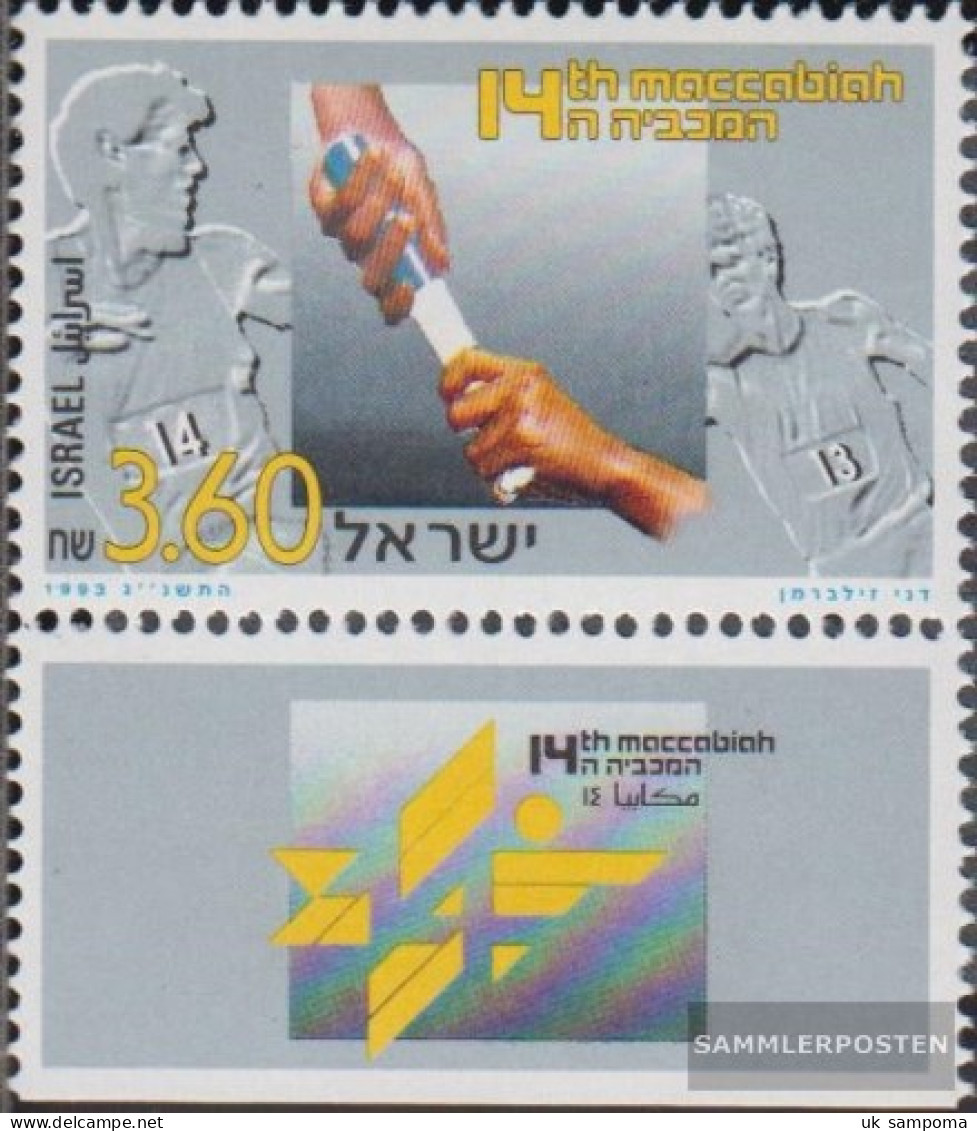 Israel 1270 With Tab (complete Issue) Unmounted Mint / Never Hinged 1993 Makkabiade - Unused Stamps (with Tabs)