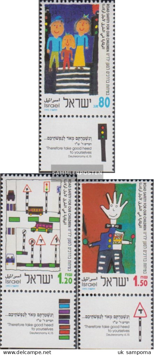 Israel 1266-1268 With Tab (complete Issue) Unmounted Mint / Never Hinged 1993 Children's Drawings - Unused Stamps (with Tabs)