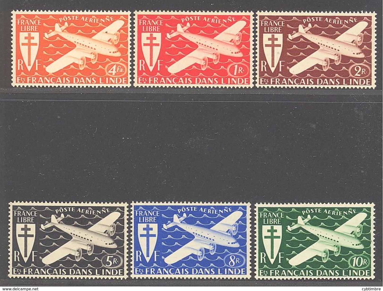 Inde: Yvert N° A 1/6**; MNH; Cote 12.50€ - Unused Stamps