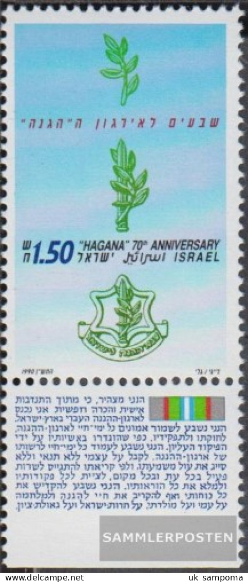 Israel 1162 With Tab (complete Issue) Unmounted Mint / Never Hinged 1990 Founding Untergrundarmee - Ungebraucht (mit Tabs)
