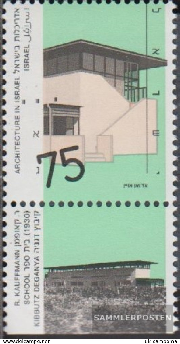 Israel 1156y I With Tab (complete Issue) 2 Phosphor Strips Unmounted Mint / Never Hinged 1990 Architecture - Unused Stamps (with Tabs)