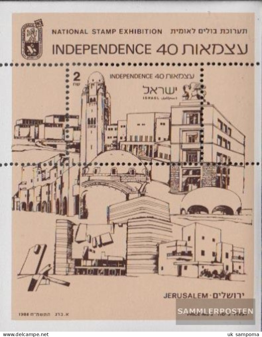 Israel Block37 (complete Issue) Unmounted Mint / Never Hinged 1988 Jerusalem - Unused Stamps (without Tabs)