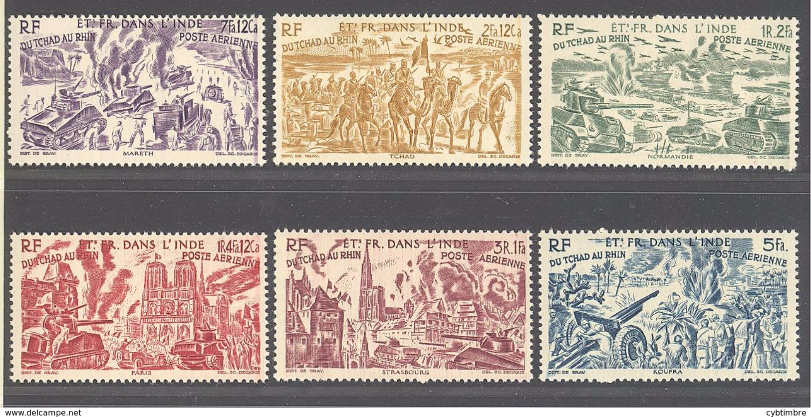 Inde: Yvert N° A 11/16**; MNH; Cote 13.20€ - Unused Stamps