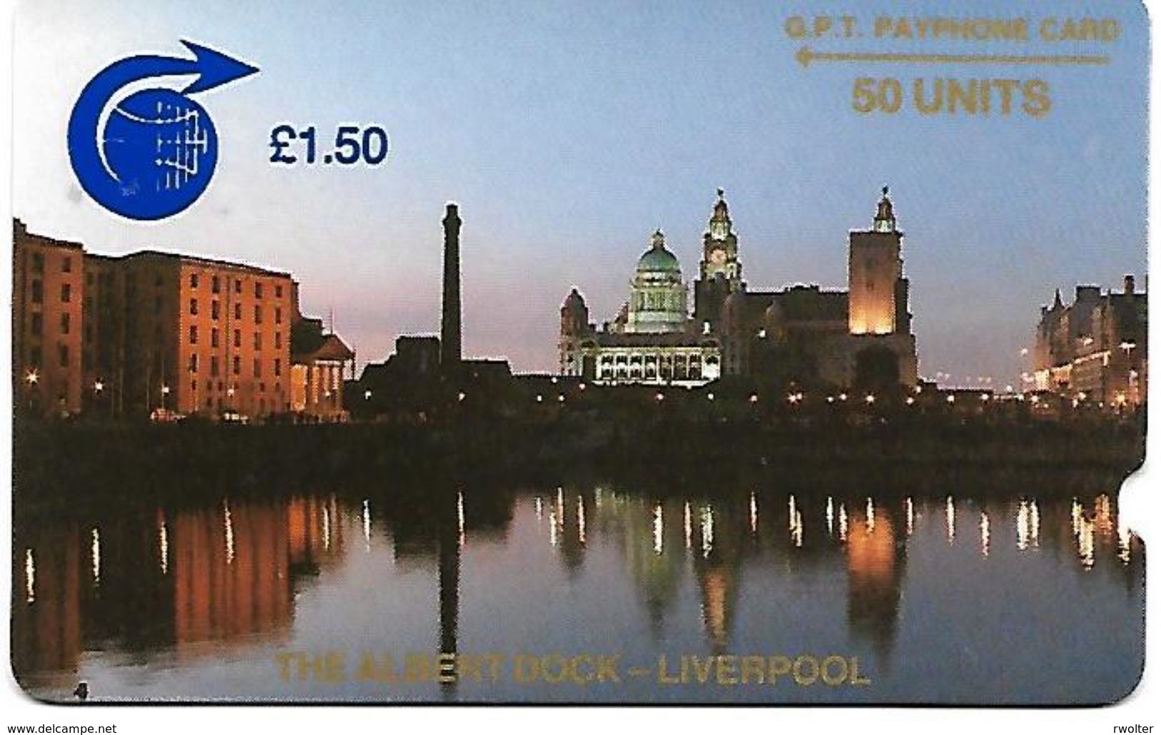 @+ Sainte-Helène - Albert Dock £1,50 (500ex) - Sainte-Hélène