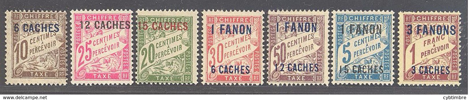Inde: Yvert N° Taxe 1/7*;  Cote 15.75€ - Unused Stamps