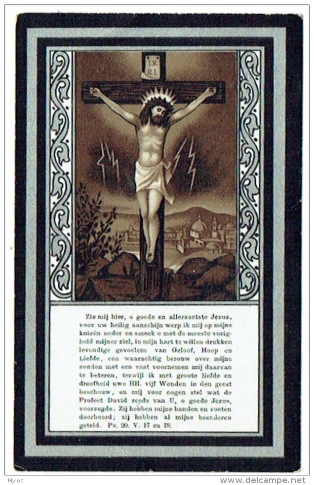 Doodsprentje/Image Mortuaire. Bockx/Raeymaekers. Gierle 1882/Arendonck 1909. - Imágenes Religiosas