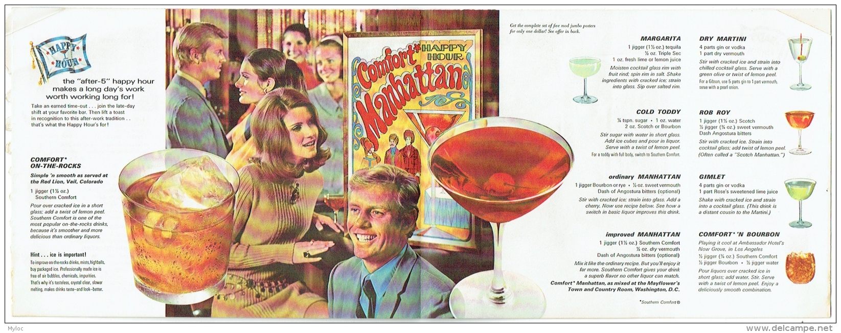 Belle Publicité Alcools. Barguide. 45 Cocktails, Illustrée De Photos. USA 1970. - Alcohol