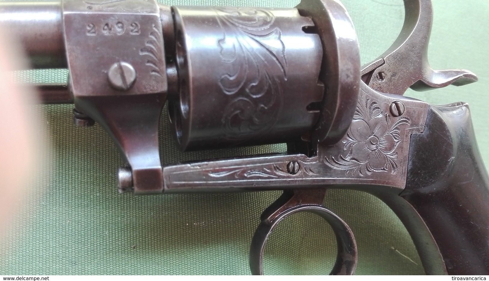 Revolver A Spillo, Epoca 1860, Cal. 7 Mm. Condizioni MINT - Armas De Colección