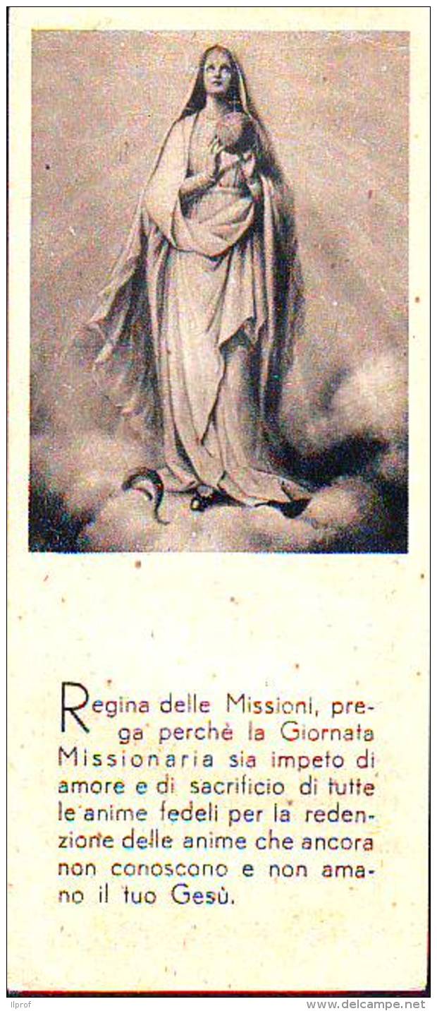 Regina Delle Missioni, Santino  Con Preghiera - Religione & Esoterismo