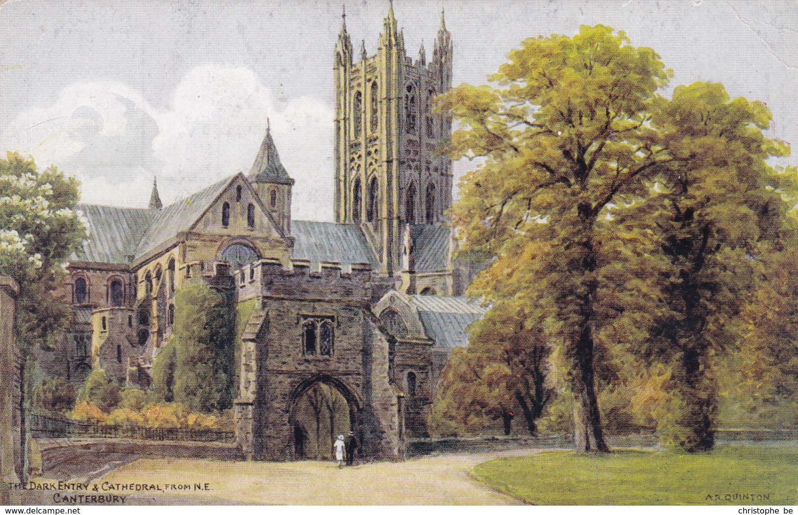 Canterbury The Dark Entry And Cathedral From N.E. (pk40612) - Canterbury