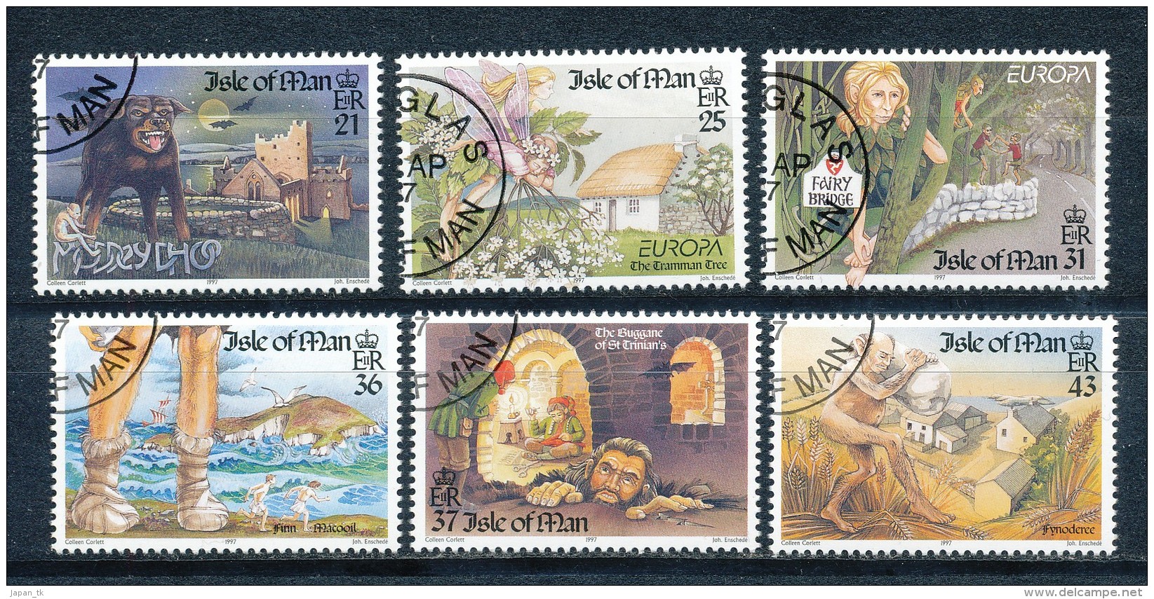 ISLE OF MAN Mi.Nr. 716-721 Erzählungen Von Der Insel Man; Europa: Sagen Und Legenden - Used - Man (Insel)