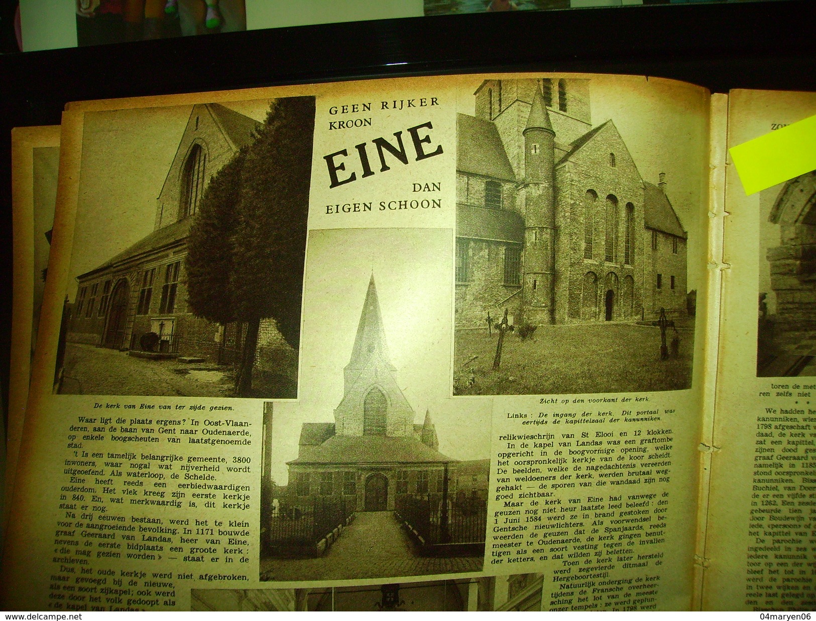 -**ZONDAGSVRIEND  -**n°33-12/8/1937-"EINE ,O.VL(2 Blz.)+achtercover= Kerk Van EINE - Andere & Zonder Classificatie