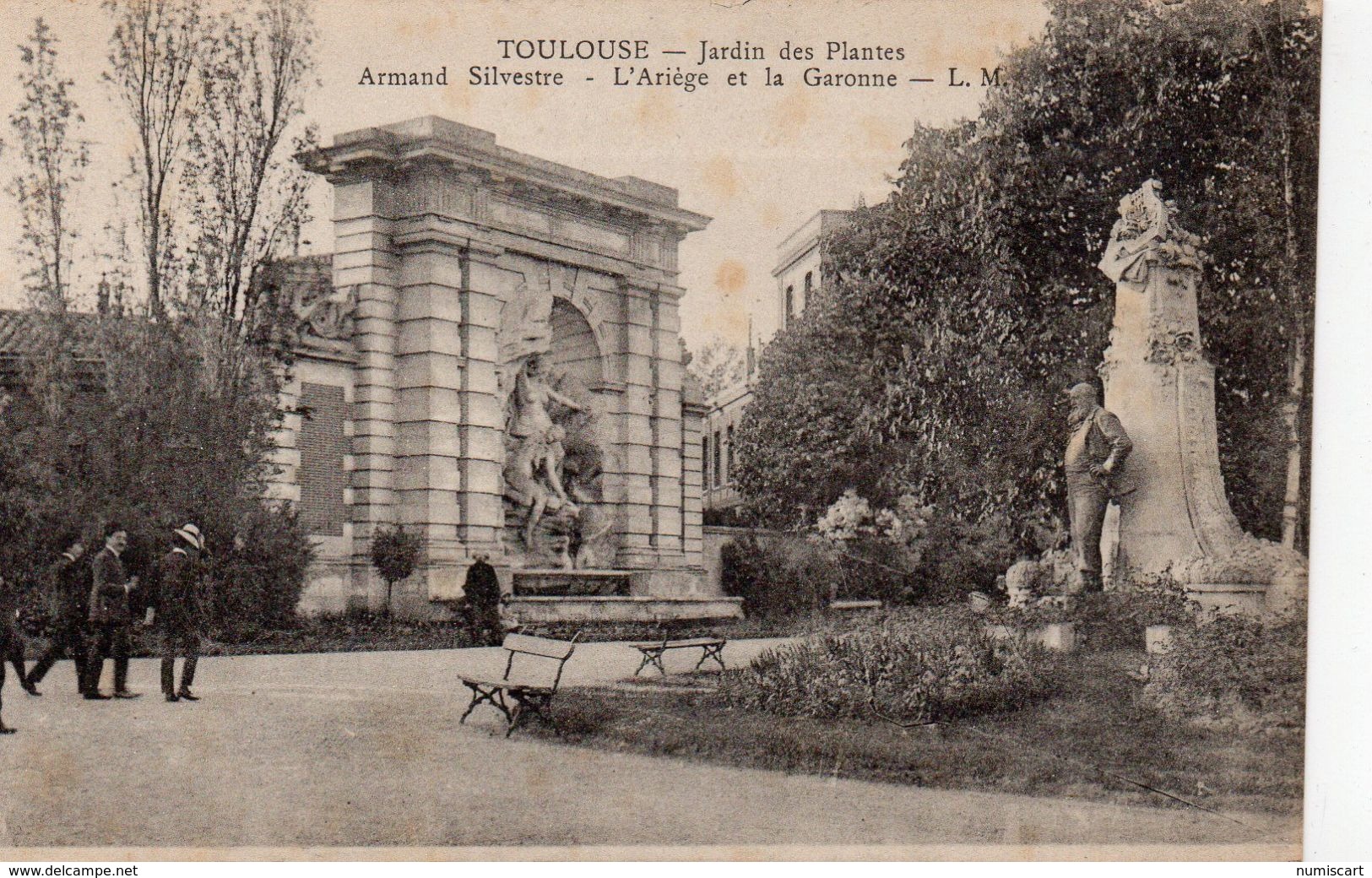 Toulouse Animée Le Jardin Des Plantes Monument L'Ariège Et La Garonne Par Armand Silvestre - Toulouse