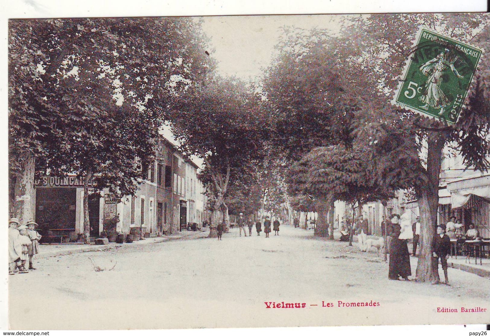 Cpa   Vielmur  Les Promenades - Vielmur Sur Agout