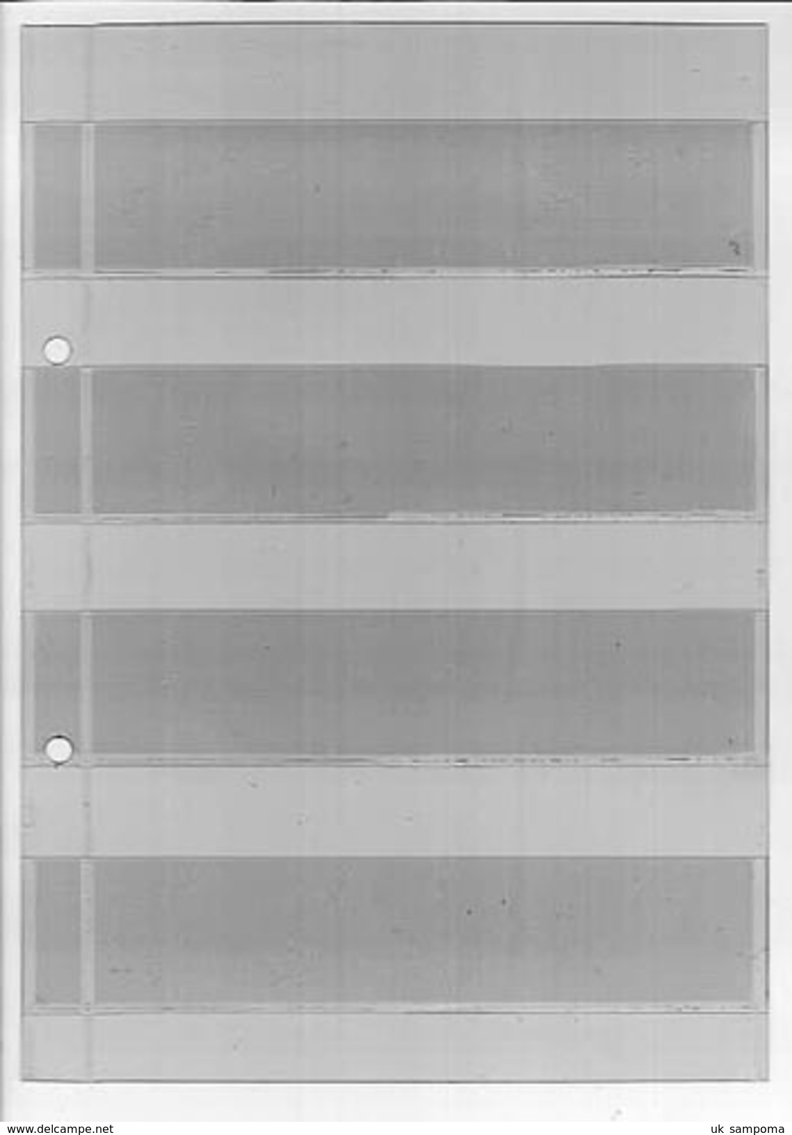 10x KOBRA-Einsteckblatt 4 Streifen Nr. A4 - Blank Pages