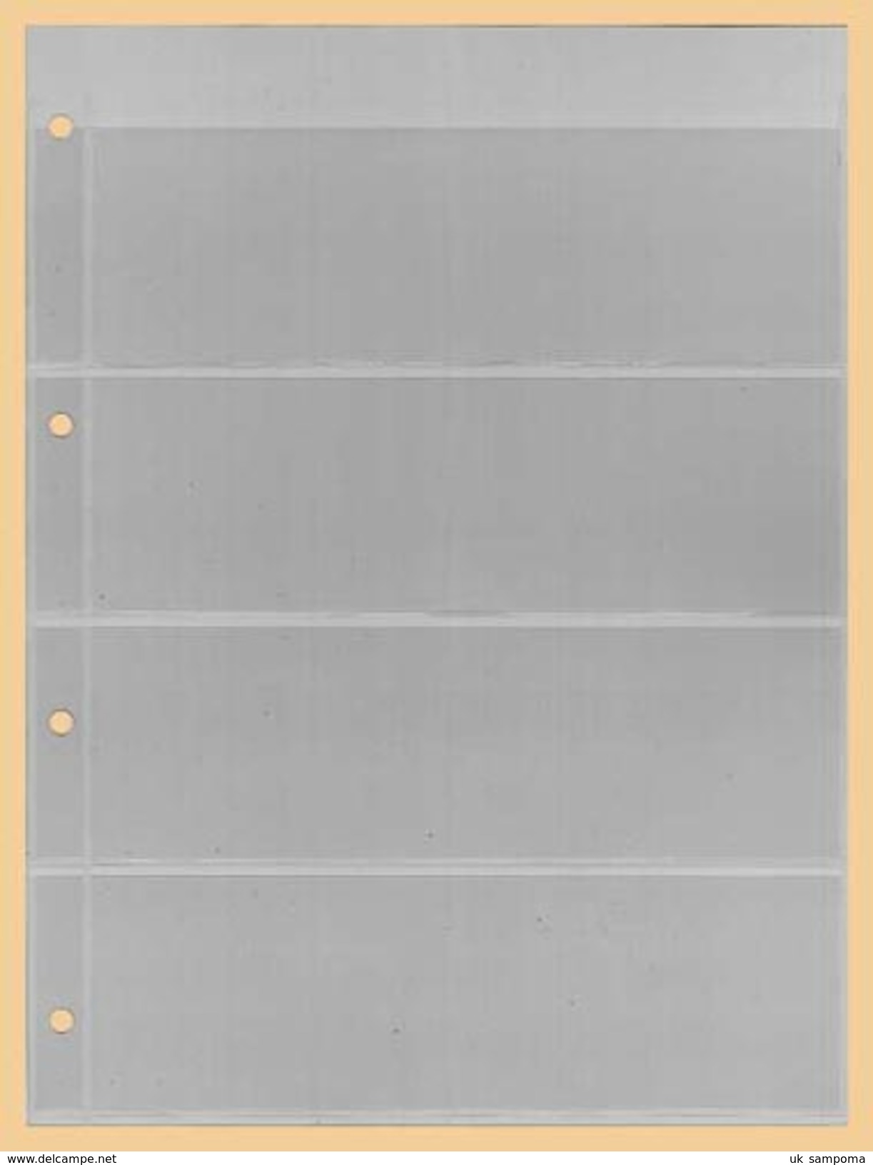 10x KOBRA-Einsteckblatt, Glasklar Nr. E14 - Blank Pages