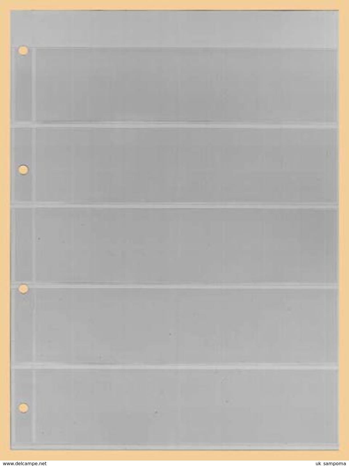 10x KOBRA-Einsteckblatt, Glasklar Nr. E15 - Blank Pages