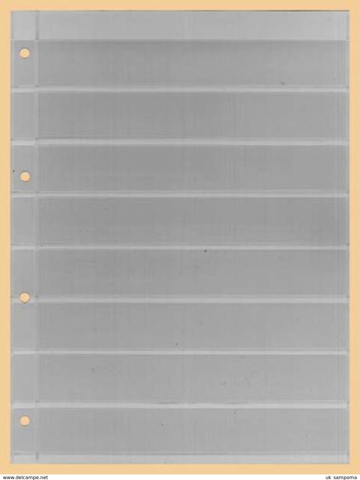 10x KOBRA-Einsteckblatt, Glasklar Nr. E18 - Blank Pages
