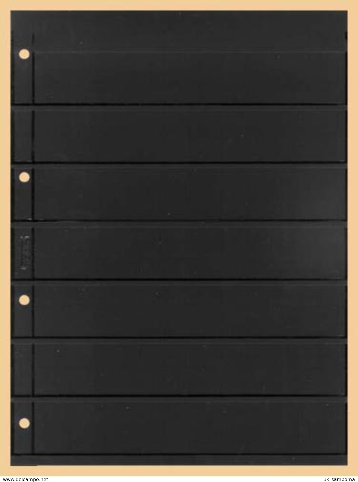 10x KOBRA-Einsteckblatt, Schwarz Nr. E27 - Blankoblätter