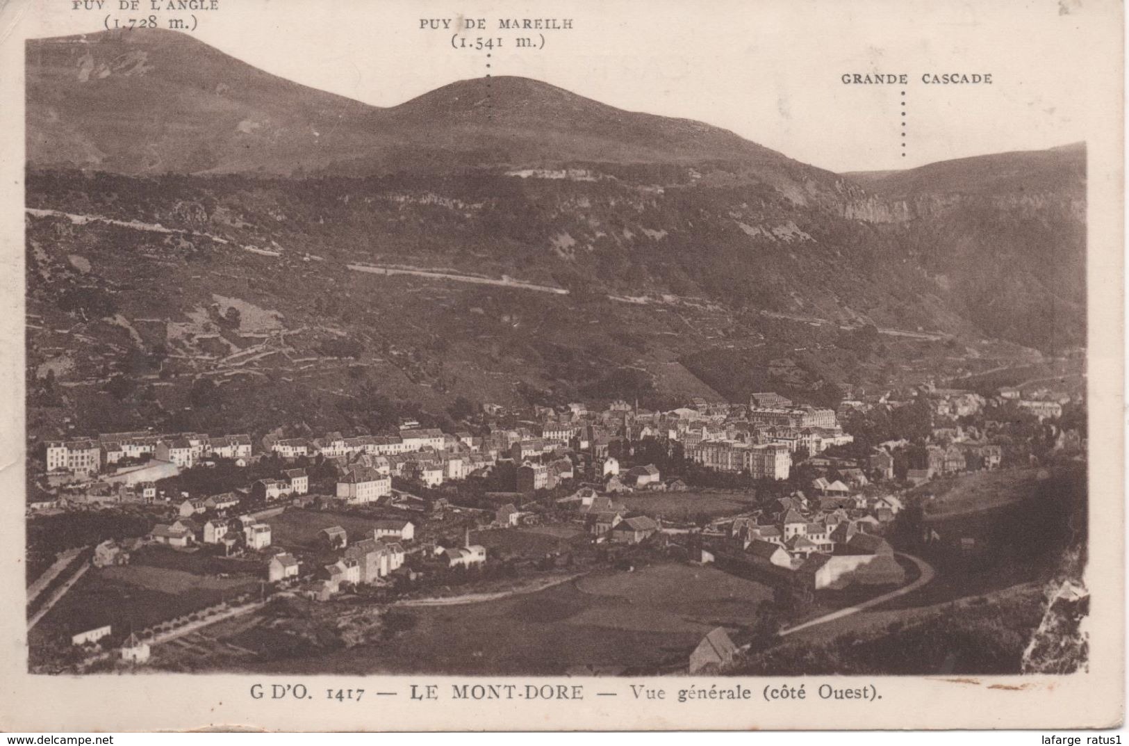 LE MONT DOREVUE GENERALE COTE OUEST - Le Mont Dore