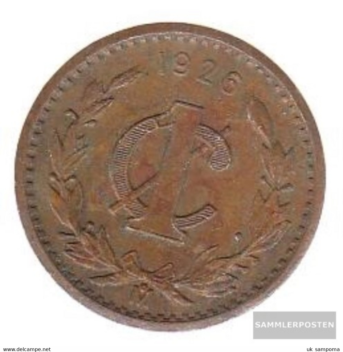 Mexico Km-number. : 415 1948 Very Fine Bronze Very Fine 1948 1 Centavo Adler - Mexique