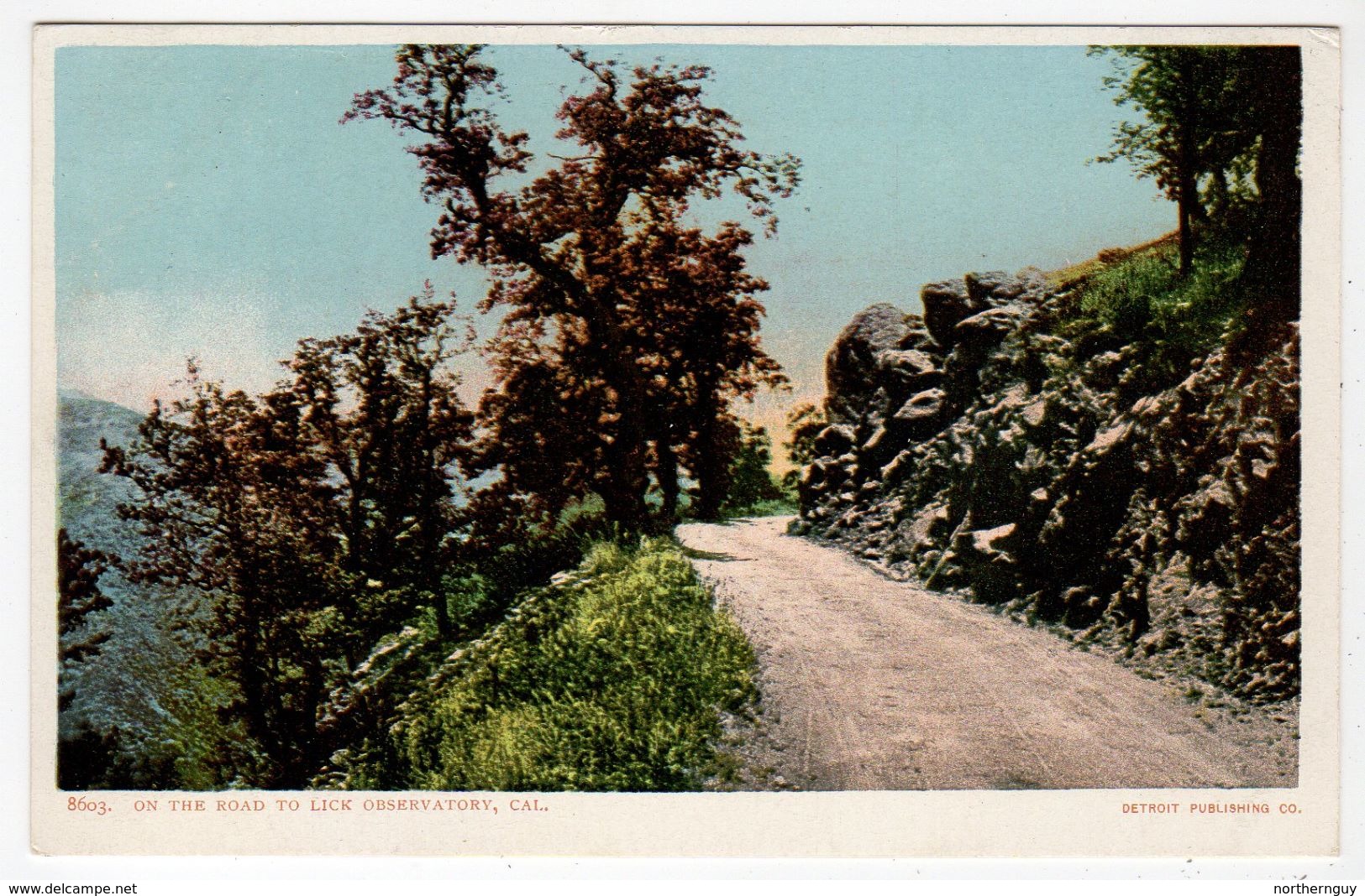 San Jose, California, USA, Road To Lick Observatory, UB Detroit Pub Co Postcard, # 8603, - San Jose
